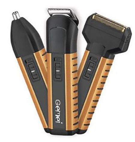 Электробритва триммер Gemei GM-789 3в1 для бороды сеточная аккумуляторная