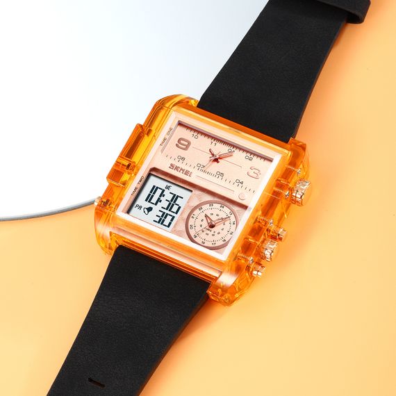 Чоловічий годинник Skmei 2020AR Amber-Transparent | Зображення 3