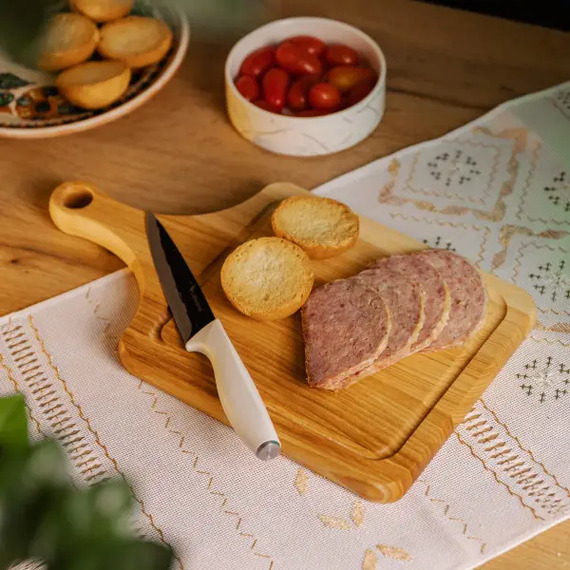 Кухонна обробна дошка дерев'яна 35×20 см з прямокутною основою C7W250350 | Зображення 2