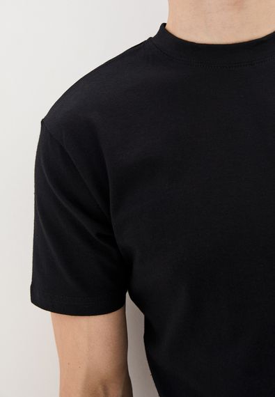 Футболка чоловіча базова чорний, 2XL | Зображення 2