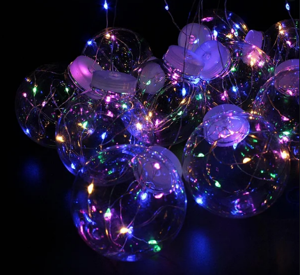 Світлодіодна гірлянда Xmas 150 LED Copper, мідний дріт, прозорі кулі, 8 см, 3M*1,5M (47657-7250_270) | Зображення 2