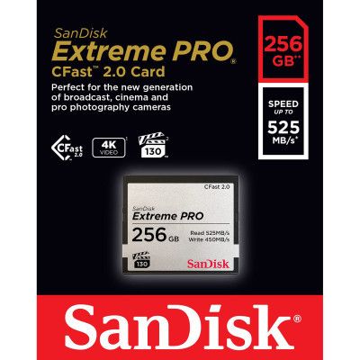Карта памяти SanDisk 256GB CFast 2.0 Extreme Pro (SDCFSP-256G-G46D) | Зображення 1
