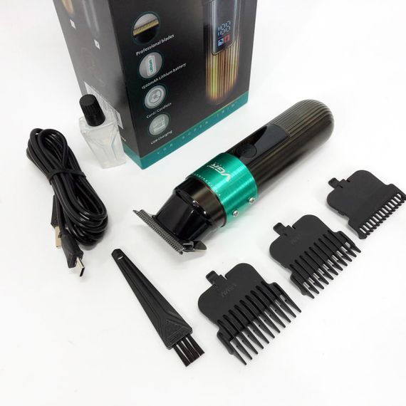 Тример VGR V-929 GREEN, 3 насадки, LED display (45690-V-929 GREEN_407) | Зображення 9