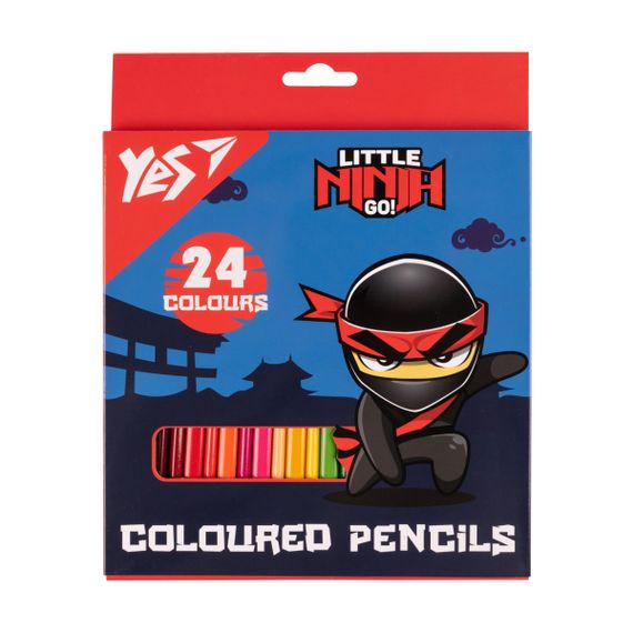 Набір кольорових олівців YES Ninja 290743 24 кольори