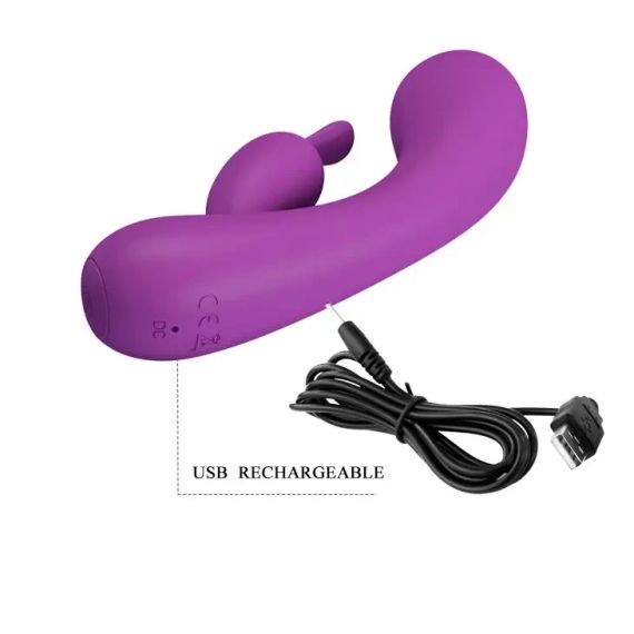Вібратор з клітеральною стимуляцією Pretty Love Grace Purple Sex Aura | Зображення 7