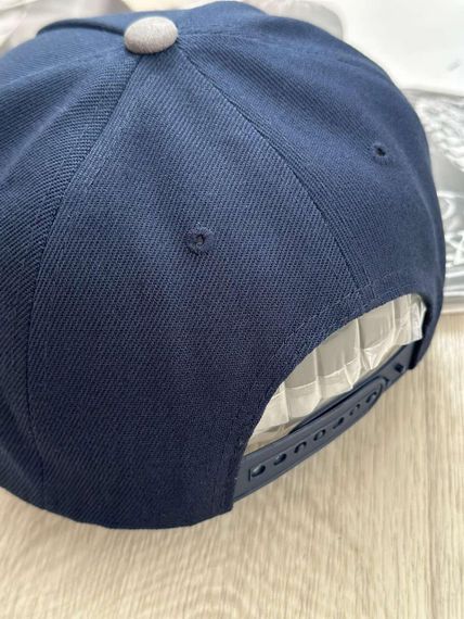 Кепка снепбек (Snapback)  Brooklyn Barber Shop Сірий з синім 56-61р (9023) | Зображення 8