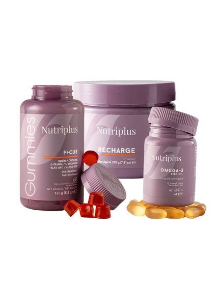 Набір вітамінів для мозку памʼяті концентрації уваги Farmasi Nutriplus | Омега-3 + F+CUS + Energy Complex | Зображення 6