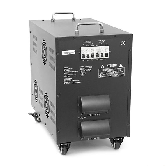 Стабілізатор напруги Conter MSER-30KVA/24KW- 400V-V2 трифазний, сервопривід, монтажу підлоги, LED дисплей, діапазон 225-450V, | Зображення 1