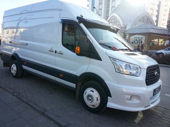 Козирьок на лобове скло (чорний глянець, 5мм) для Ford Transit 2014-2024 рр | Зображення 9