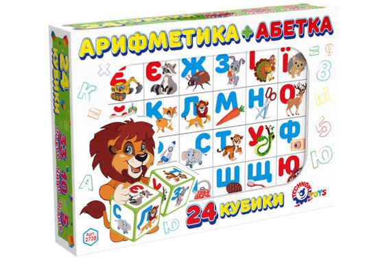 Игрушка ТехноК кубики Абетка арифметика 2728