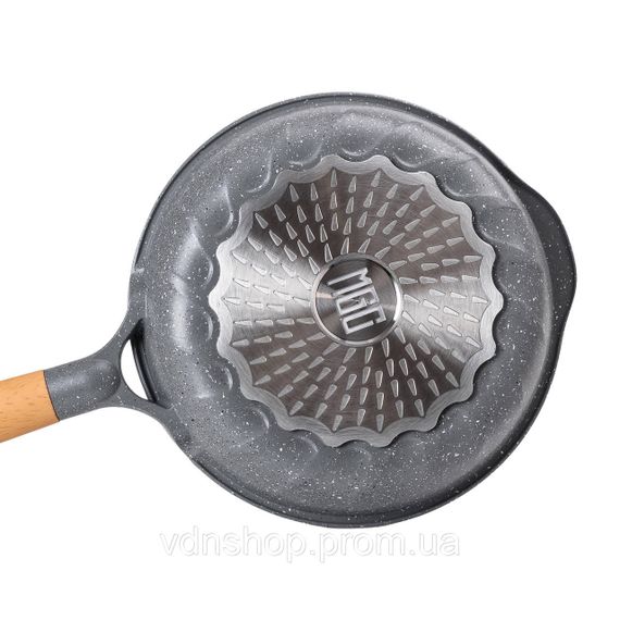 Алюминиевая сковорода 1,8 л с мраморным антипригарным покрытием Ø 24 см серая MGC HP-4-423G | Зображення 2