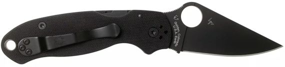Ніж Spyderco Para 3 Black Blade CPM S45VN G-10 Black | Зображення 1