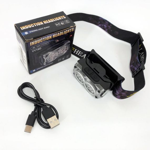 Ліхтар налобний YY-19D-6SMD Li-Ion, Світлодіодний ліхтар на лоб, Ліхтарик на голову із зарядкою | Зображення 5