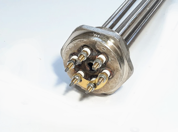 Блок ТЭНов 4500W с резьбой 2" (Украина) | Зображення 1