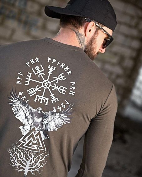 Мілітарі Лонгслів Руни хаки ПП7876 | Зображення 4