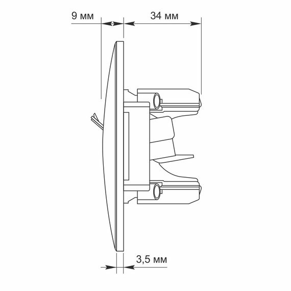 Одинарна комп'ютерна розетка CAT6 VIDEX BINERA VF-BNSK1PC6-W біла | Зображення 5