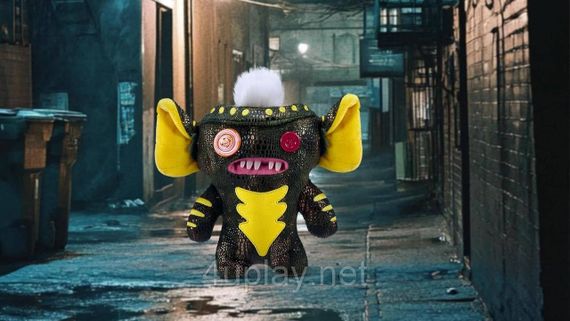 М'яка плюшева іграшка Фуглер Гремлін Страйп 23 см Fuggler x The Gremlins Stripe Edition by Zuru | Зображення 5