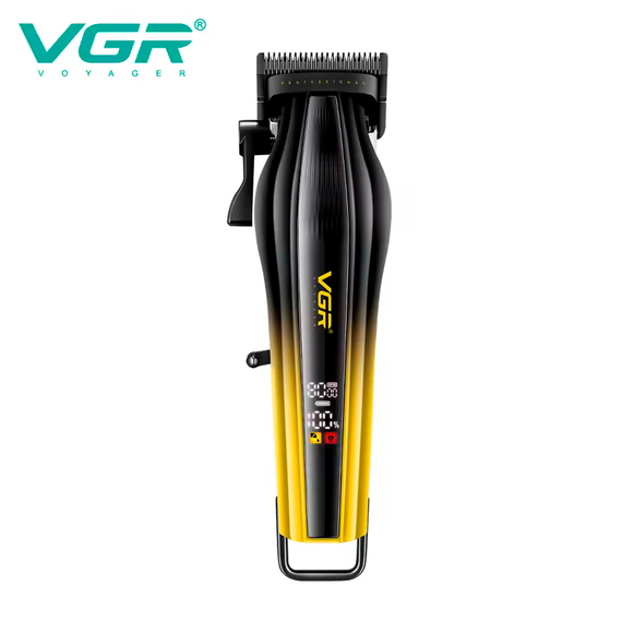 Акумуляторна машинка для стрижки VGR V-273 GOLD, 6 насадок, 8000 RPM, 3000 mAh, LED дисплей | Зображення 5