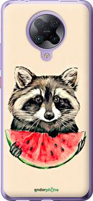 Чохол на Xiaomi Redmi K30 Pro Єнотик з кавуном "4605u-1899-2448"