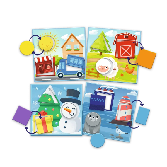 Настільна гра Кольори і фігури. АБВГДейка (Colours and shapes – Kids's ABC) | Зображення 1