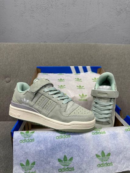 Кросівки жіночі Ad-idas Forum Low Green Suede | Зображення 2