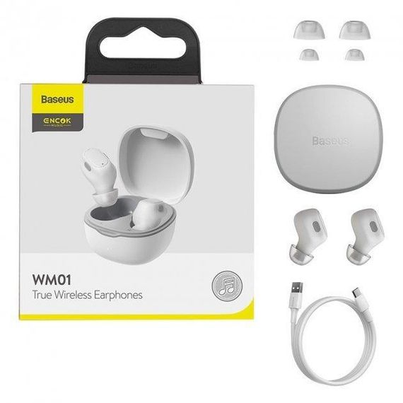 Бездротові Навушники Baseus Encok WM01 White | Зображення 7