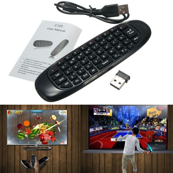 Гіроскопна аеромиш пульт з клавіатурою Air Mouse I8