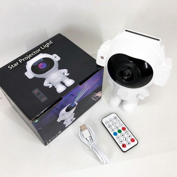 Світильник космонавт 3d проектор, Світильник зоряне небо на стелі, Нічник проектор зоряне небо IO-79 | Зображення 4