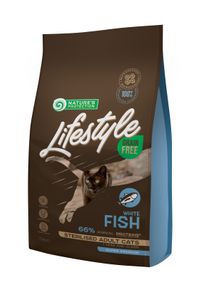 Корм Nature's Protection Lifestyle Grain Free White Fish Sterilised Adult Cat сухий з білою рибою для стерилізованих котів 1.5 кг