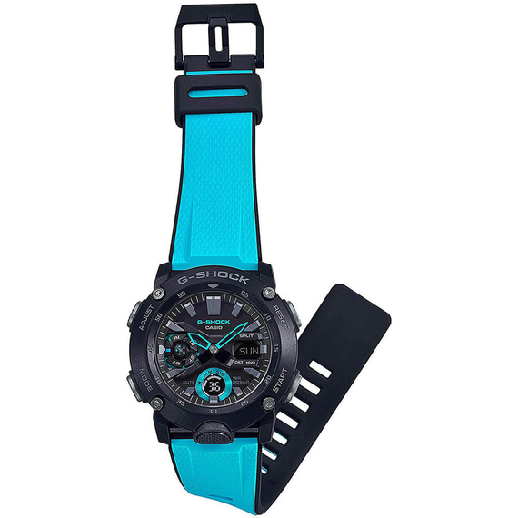 Наручні годинники чоловічі удароміцні оригінальні Casio G-Shock GA-2000-1A2ER Японія з полімерним ремінцем | Зображення 3