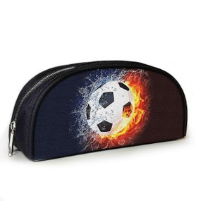 Пенал школьный для футболиста с принтом Футбольный мяч 23х10х8 см детский для мальчика (3947)