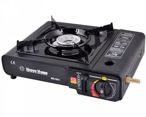 Портативна газова плита HAPPY HOME BDZ-155A + кейс | Зображення 1