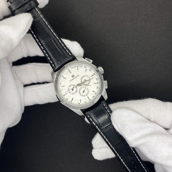 Forsining 6625 Silver-White Leather | Зображення 2