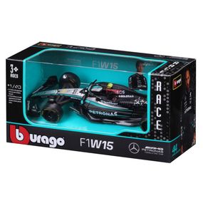 Колекційна автомодель Mercedes-AMG F1 W15 Performance (2024) Bburago 18-38208, 1:43 масштаб