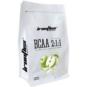 Амінокислота BCAA для спорту IronFlex BCAA Performance 2-1-1 1000 g /200 servings/ Apple