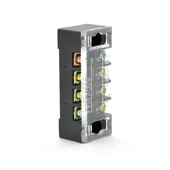 Клемна колодка 4-розрядна TB-1504 15A/600V, переріз дроту 0, 5-1, 5мм2, 100 шт в упаковці, ціна за штуку