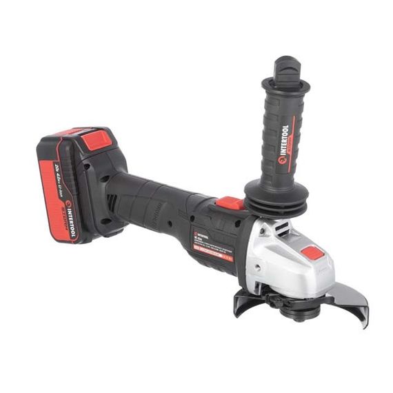 Шліфмашина кутова акумуляторна з безщітковим двигуном 125 мм INTERTOOL WT-0366 | Зображення 6