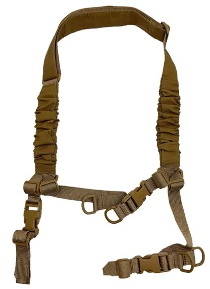 Збройовий ремінь Cordura трьохточковий, двоточковий, одноточковий койот