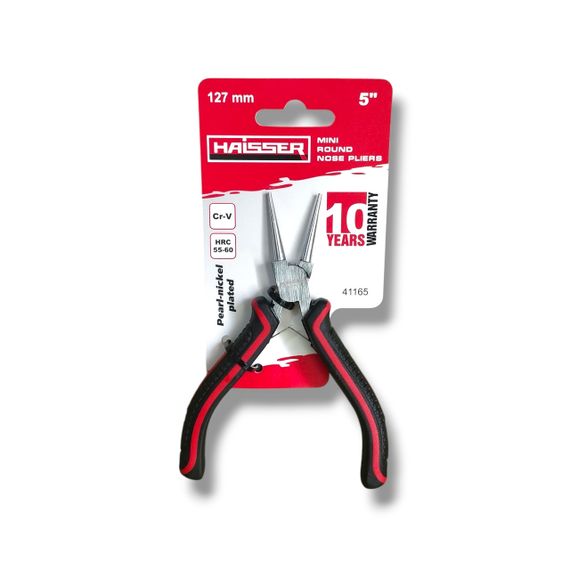Круглогубці, серія міні HAISSER 127 мм, Cr-V, Pearl-Nickel (41165)