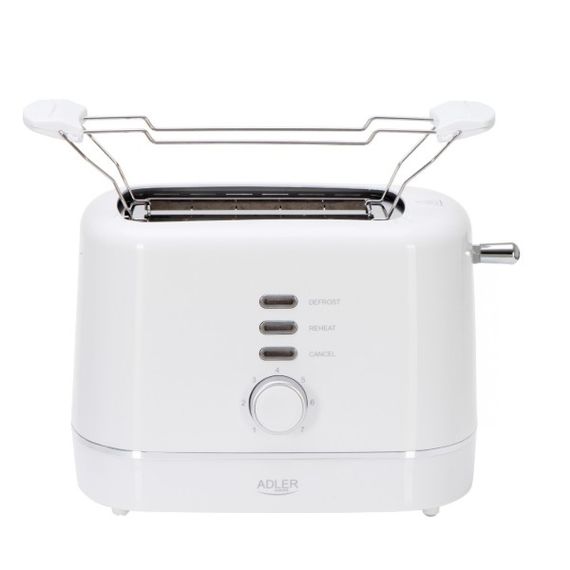Тостер Adler AD 3224 white 850 Вт білий | Зображення 2