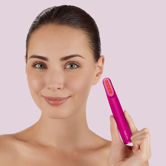 Пристрій для зміцнення і тонізації шкіри обличчя з поворотною головкою GESKE Skin Firming Wand 7в1 magenta | Зображення 3