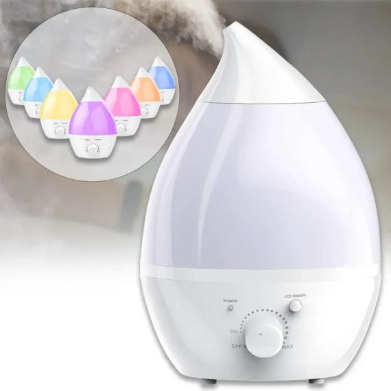 Увлажнитель воздуха на 1,3 л с LED подсветкой и регулятором Wild Wind Белый | Зображення 4