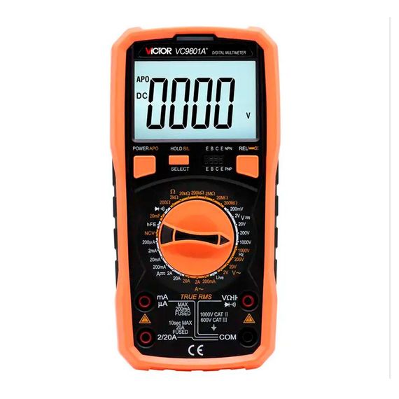Мультиметр Victor VC9801A, вимірювання: V, A, R, С, F | Зображення 1