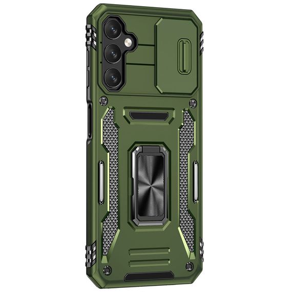 Ударостійкий чохол Camshield Army Ring для Samsung Galaxy S23 FE Оливковий / Army Green | Зображення 3