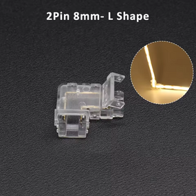Конектор для LED стрічки COB 8 mm 2 pin без паяння 5 шт.