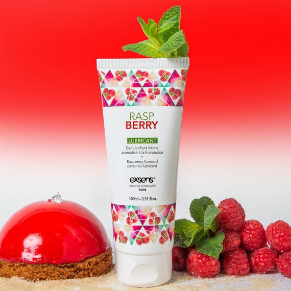 Їстівний лубрикант на водній основі EXSENS LUBRICANT RASPBERRY 100ML | Зображення 1