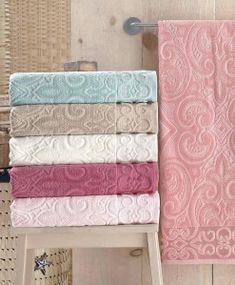 Полотенца Pupilla Venus 70х140см Велюр набор 6шт