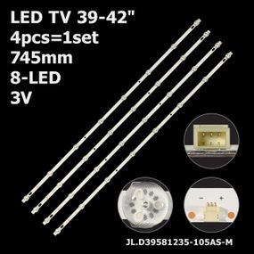 LED підсвітка TV 39-40-42" JL.D39581235-105AS-M 43-D385X012-X03A-XL DLED38.5AHXL 4X8 0002 4шт.