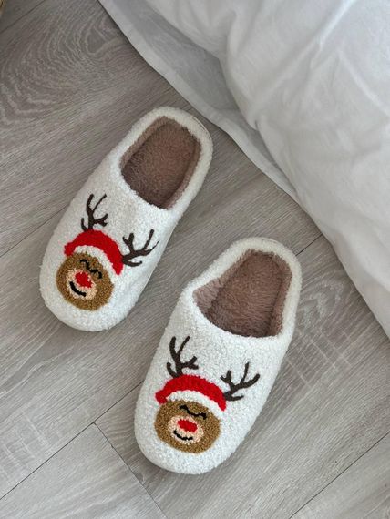 Домашние тапочки с рождественским узором (1069) 36-37