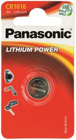Батарейка Panasonic литиевая CR1616 блистер, 1 шт. (CR-1616EL/1B)